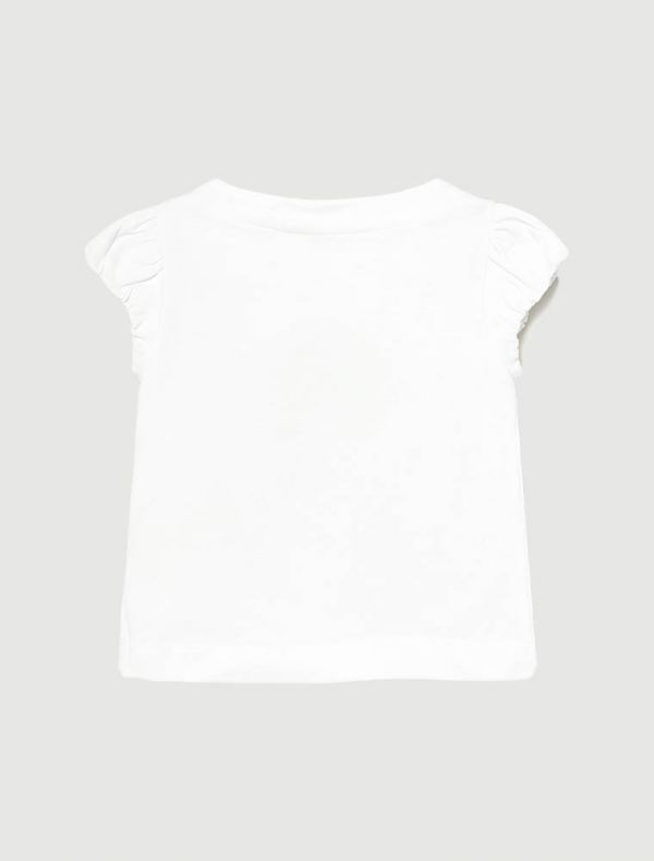 T-shirt manica corta Mayoral - bianco cielo