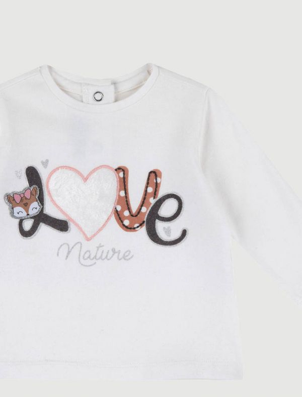 T-shirt manica lunga Chicco - bianco