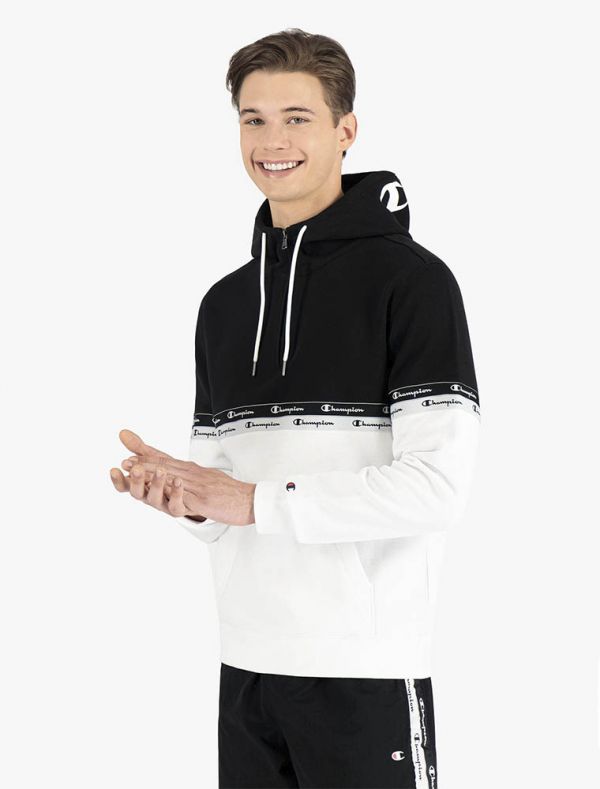 Felpa sportiva aperta Champion - white