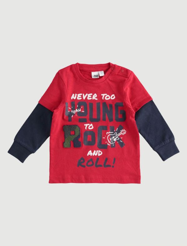 T-shirt manica lunga I Do - rosso