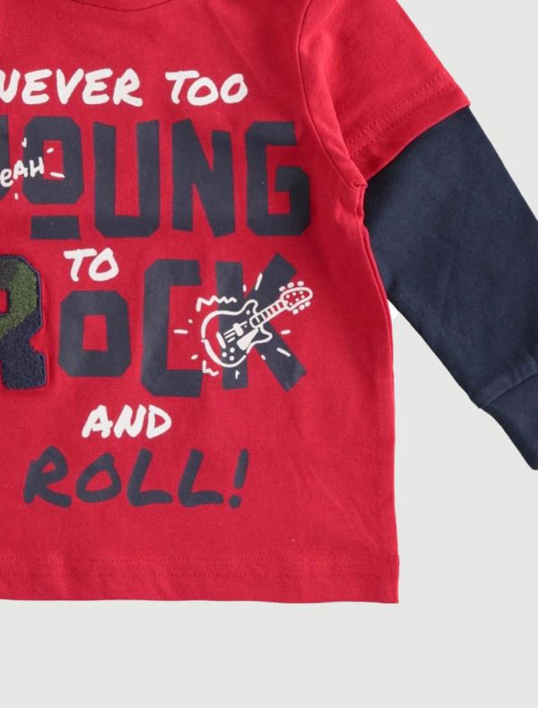 T-shirt manica lunga I Do - rosso