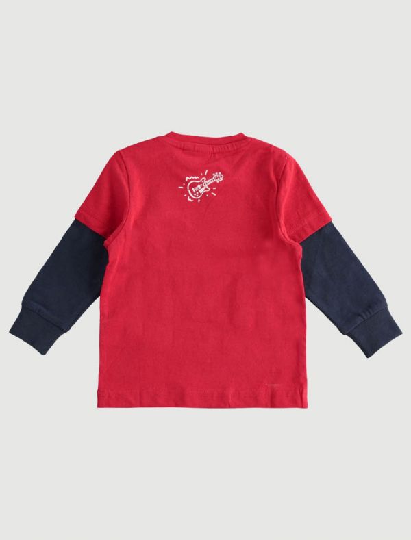 T-shirt manica lunga I Do - rosso