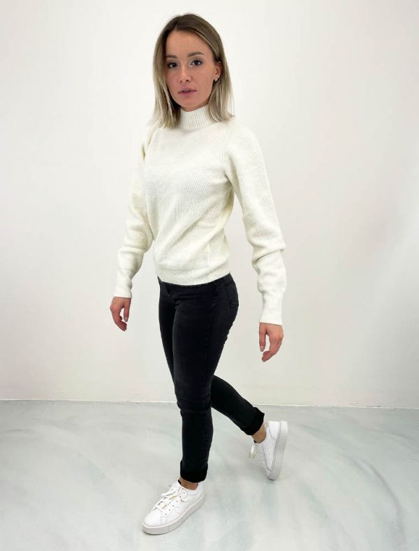 Pullover manica lunga Gas - white
