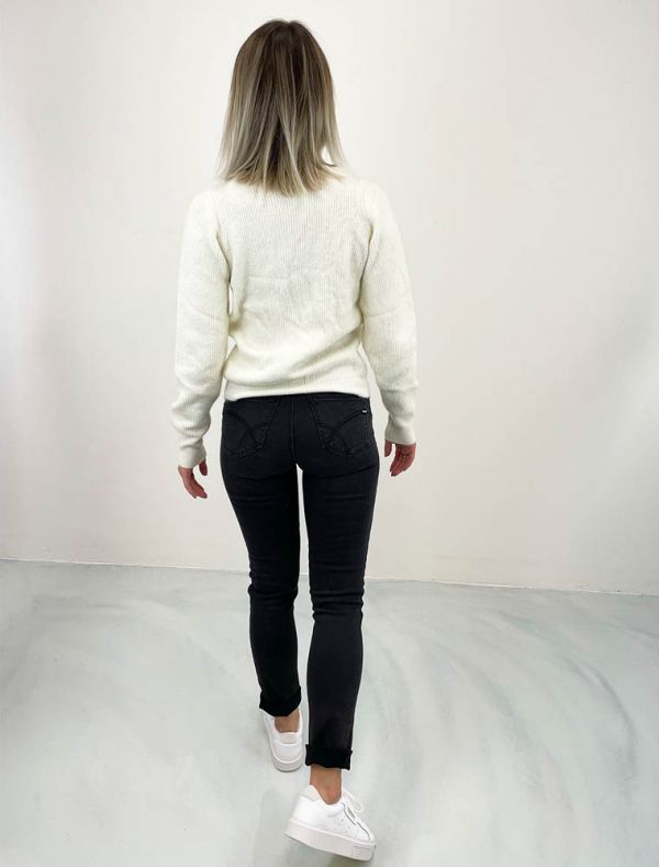 Pullover manica lunga Gas - white