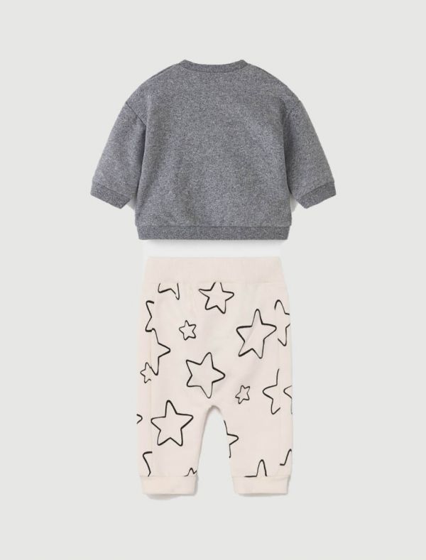 Completo 2 pezzi Newborn - grigio