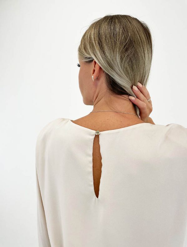 Camicia manica lunga Artigli - avorio