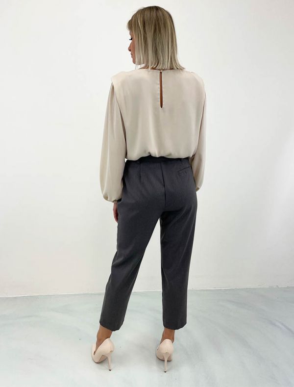 Camicia manica lunga Artigli - avorio