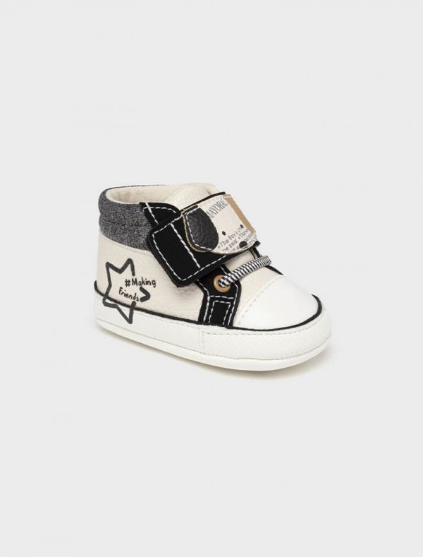 Calzatura bassa Newborn - bianco grigio