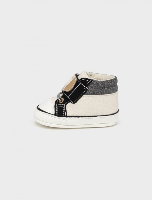 Calzatura bassa Newborn - bianco grigio