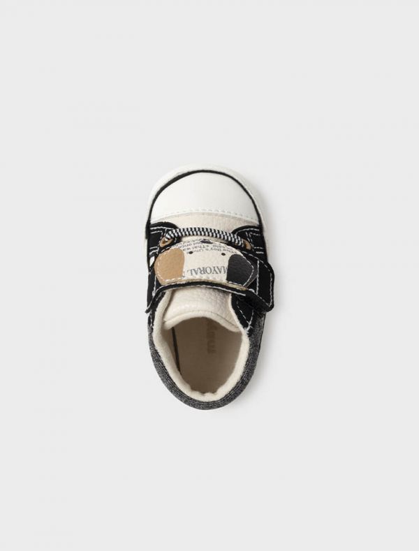 Calzatura bassa Newborn - bianco grigio