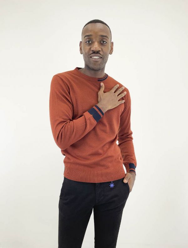 Maglia manica lunga Manuel Ritz - mattone