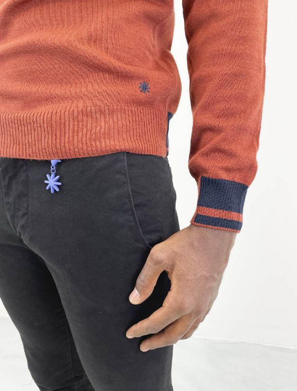 Maglia manica lunga Manuel Ritz - mattone