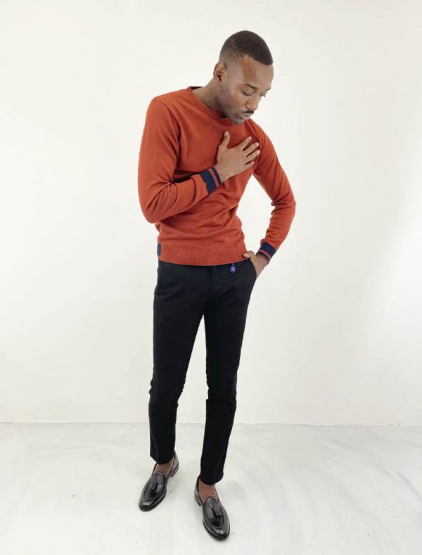 Maglia manica lunga Manuel Ritz - mattone