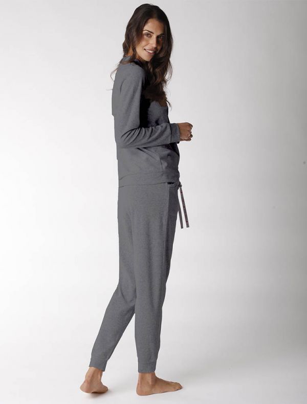 Pigiama in coral Lovable - grigio melange