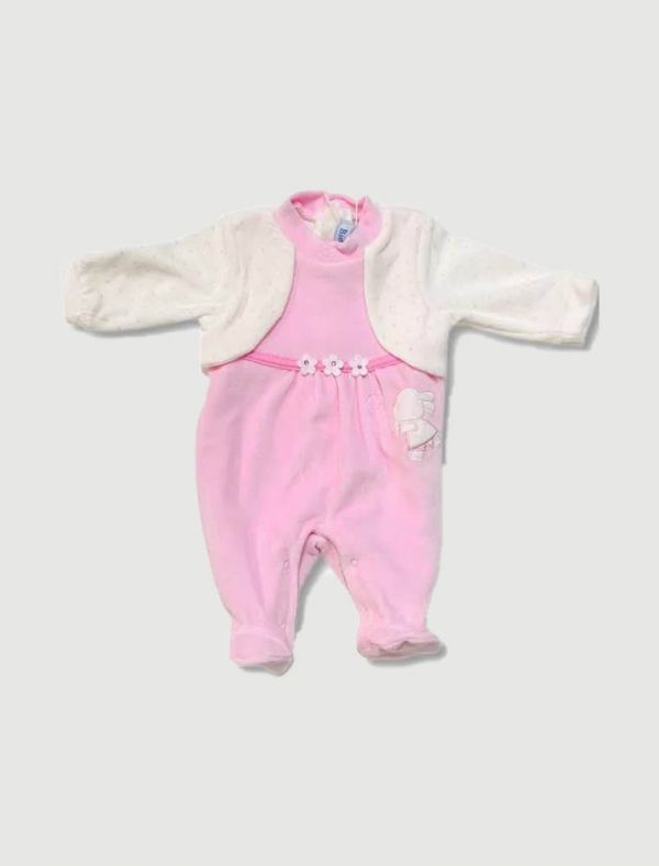 Tutina in ciniglia Bidibimbo-pierre Cardin - rosa - 0