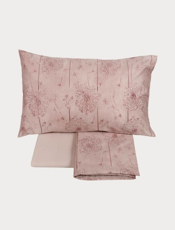 Completo lenzuola 2 piazze flanella - grigio