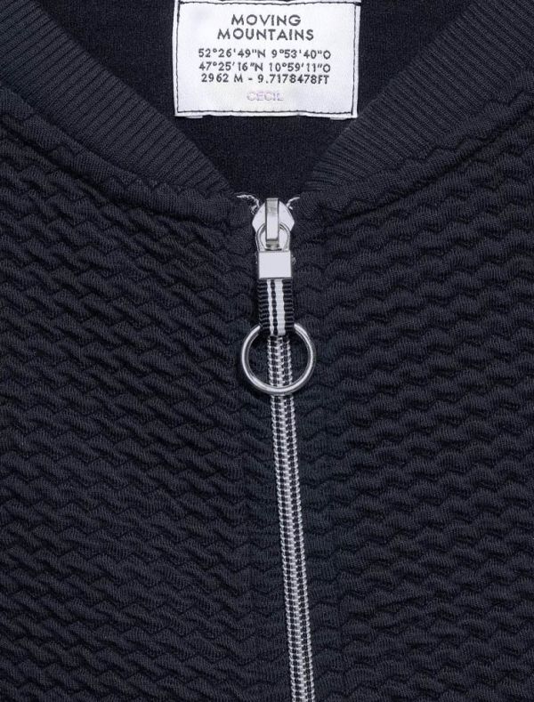Maglia in felpa aperta Cecil - deep blue
