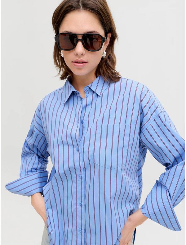 Camicia manica lunga Jjxx - blu denim