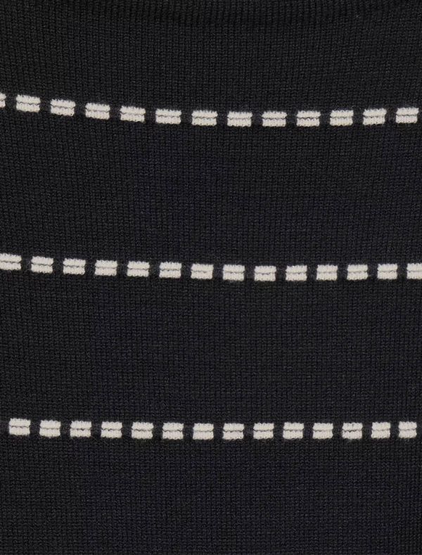 Pullover manica lunga Cecil - nero