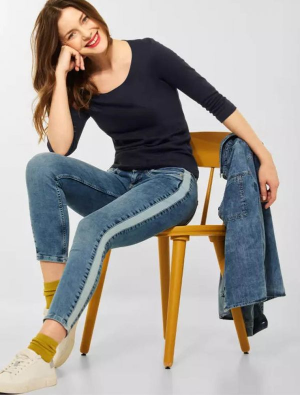 Maglia manica lunga Street One - blue