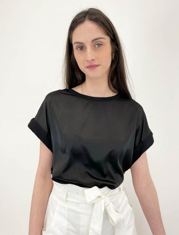 Maglia manica corta Sandro Ferrone - nero