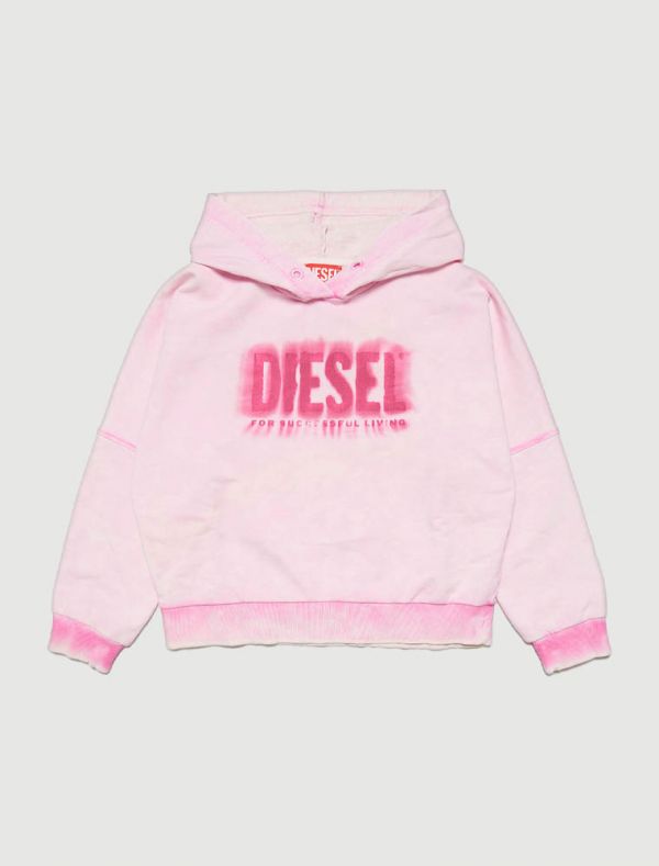 Maglia in felpa Diesel - bianco rosa