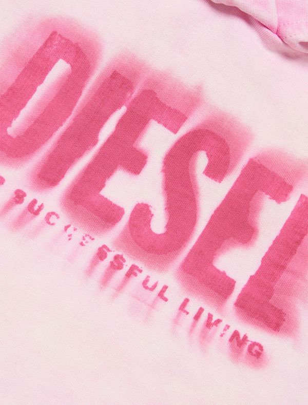 Maglia in felpa Diesel - bianco rosa