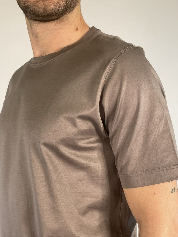 T-shirt manica corta Gran Sasso - marrone