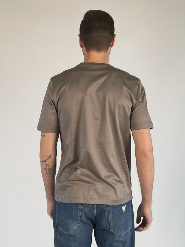 T-shirt manica corta Gran Sasso - marrone