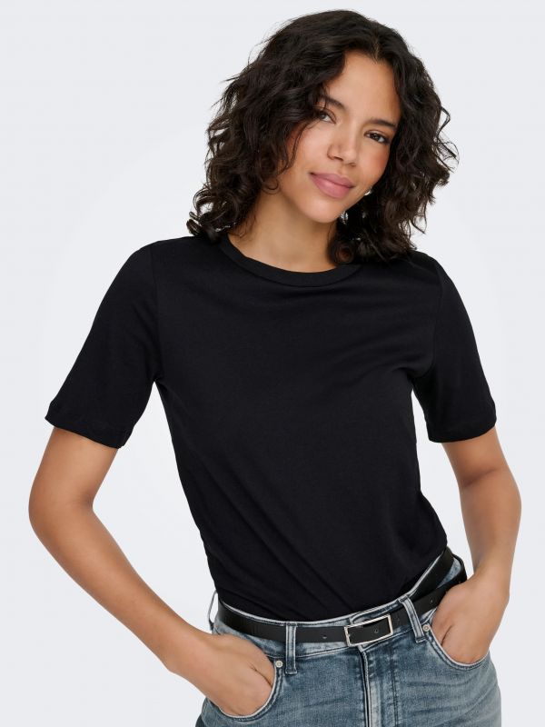 T-shirt manica corta Only - black