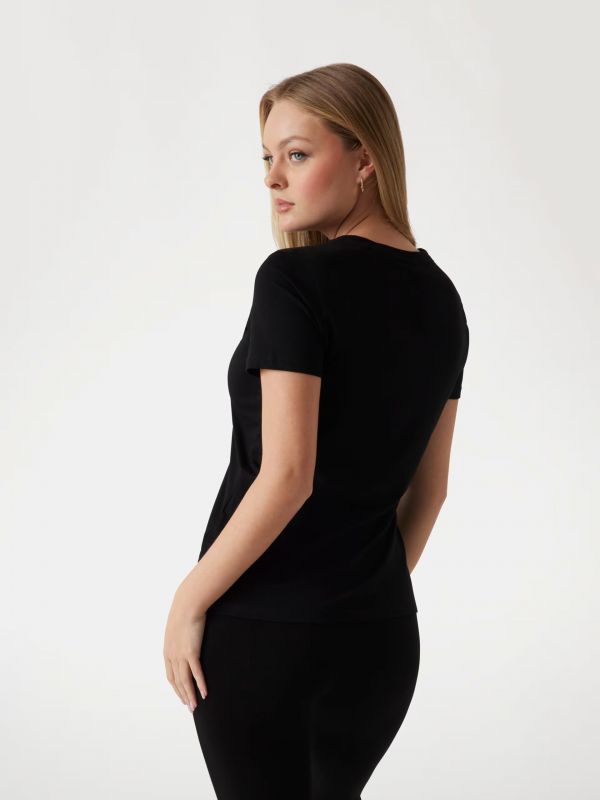 T-shirt manica corta sportiva Guess Sport - black