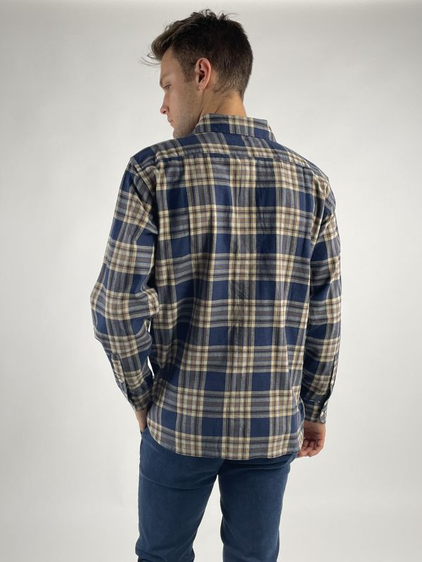 Camicia manica lunga flanella Levi's - blu beige