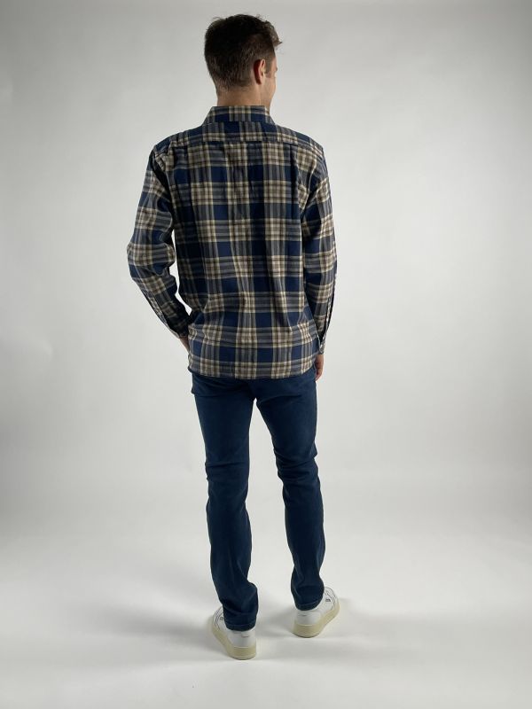 Camicia manica lunga flanella Levi's - blu beige