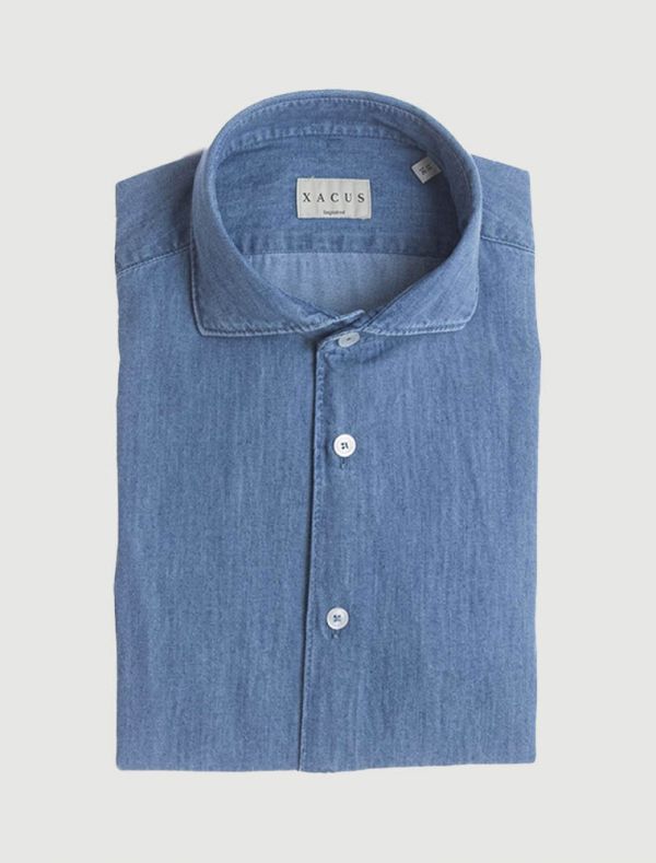 Camicia manica lunga Xacus - denim
