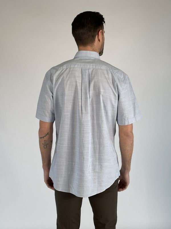 Camicia manica corta casual Fynch-hatton - azzurro