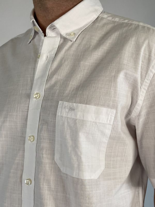 Camicia manica corta casual Fynch-hatton - bianco