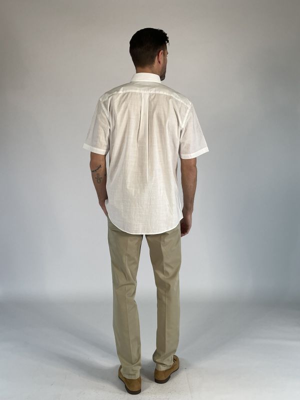 Camicia manica corta casual Fynch-hatton - bianco