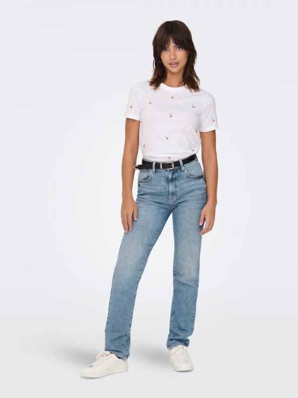T-shirt manica corta Only - ciliegia