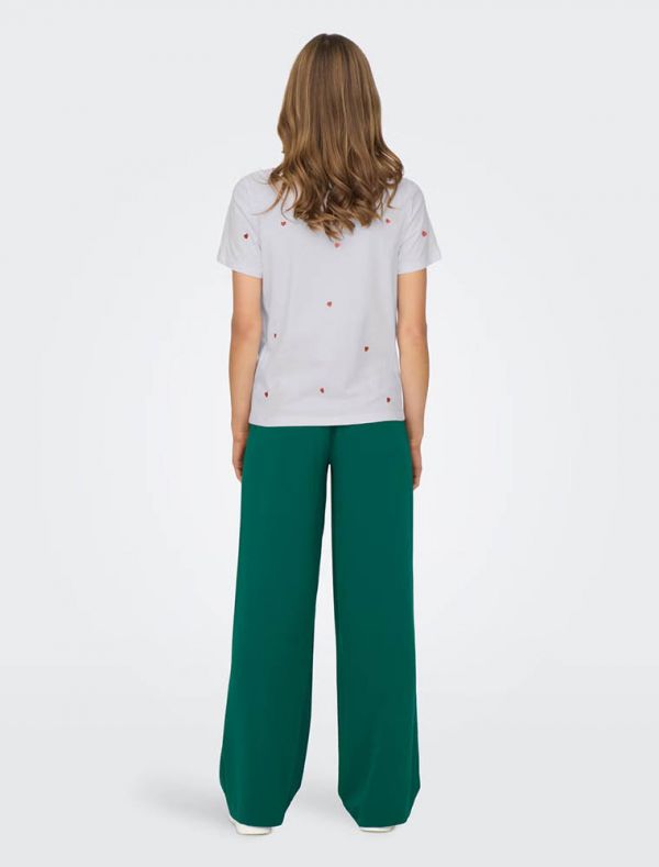 T-shirt manica corta Only - cuore