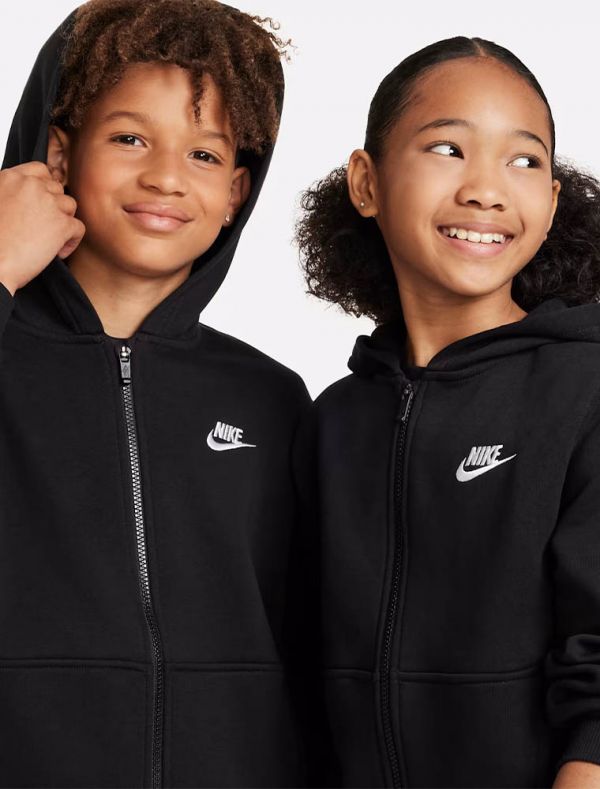 Felpa sportiva aperta Nike - black