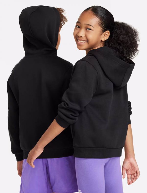 Felpa sportiva aperta Nike - black