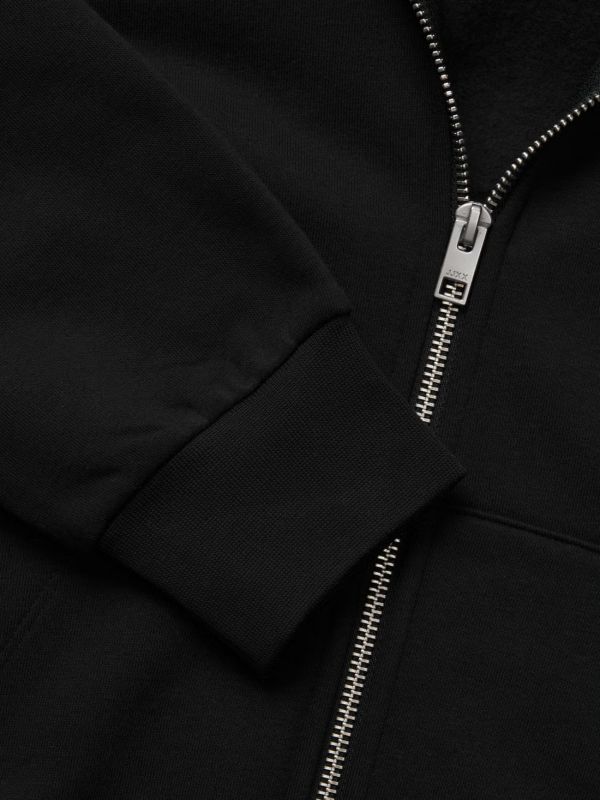 MAGLIA IN FELPA CON ZIP E CAPPUCCIO Jjxx - black