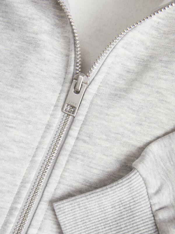 Maglia in felpa zip cappuccio Jjxx - light grey melange