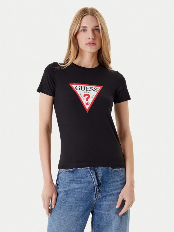 T-shirt manica corta Guess Jeans - nero