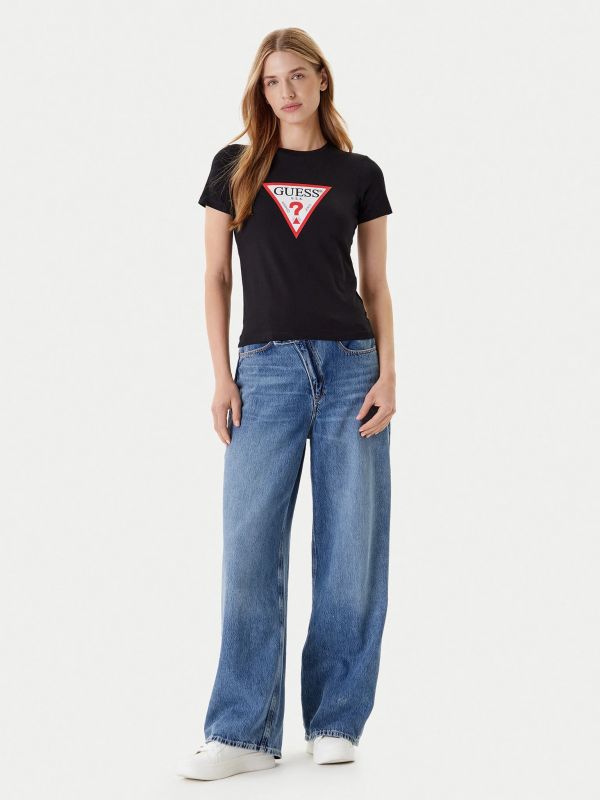 T-shirt manica corta Guess Jeans - nero