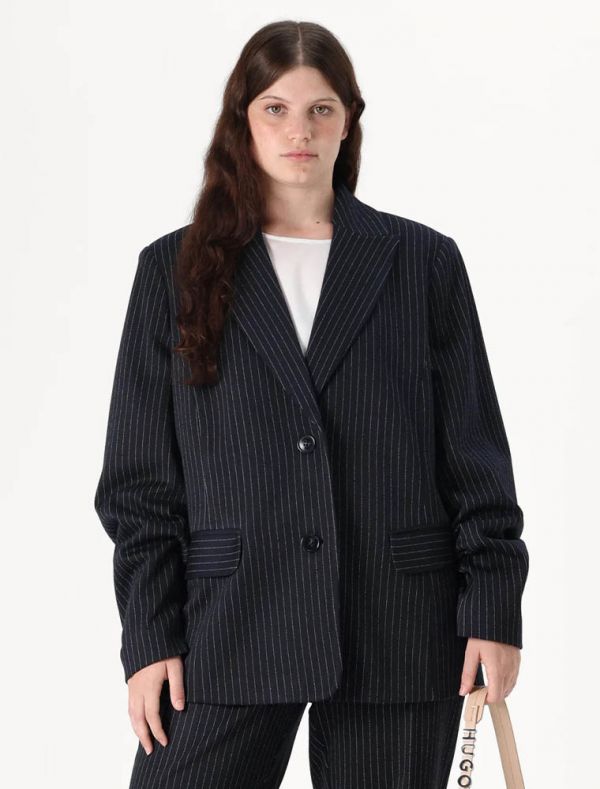 Giacca curvy Persona - blu