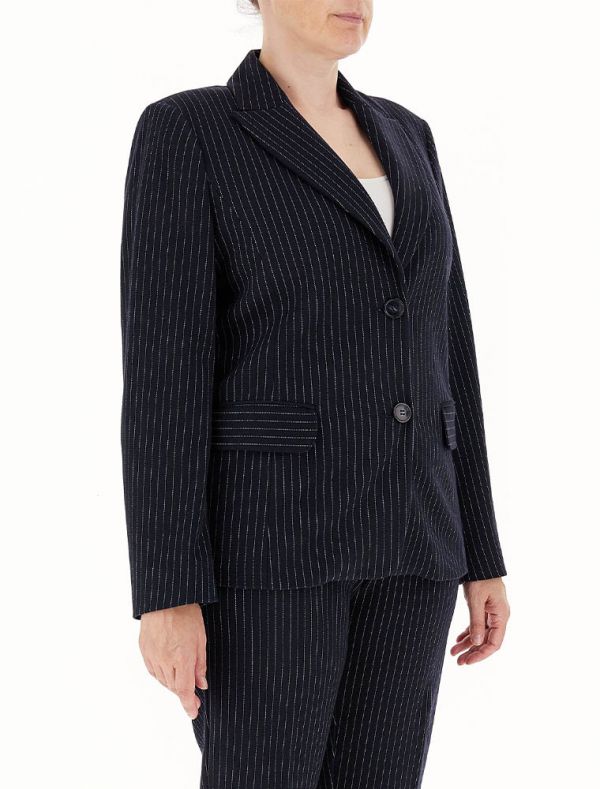 Giacca curvy Persona - blu