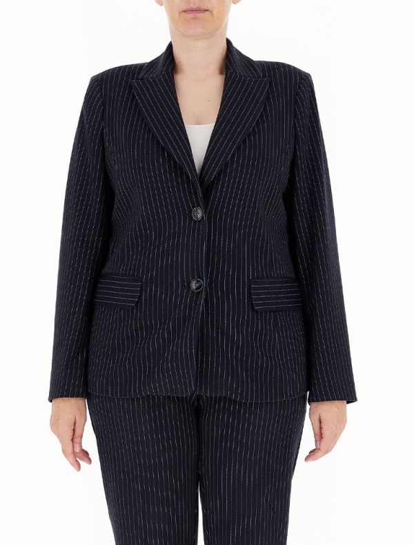 Giacca curvy Persona - blu