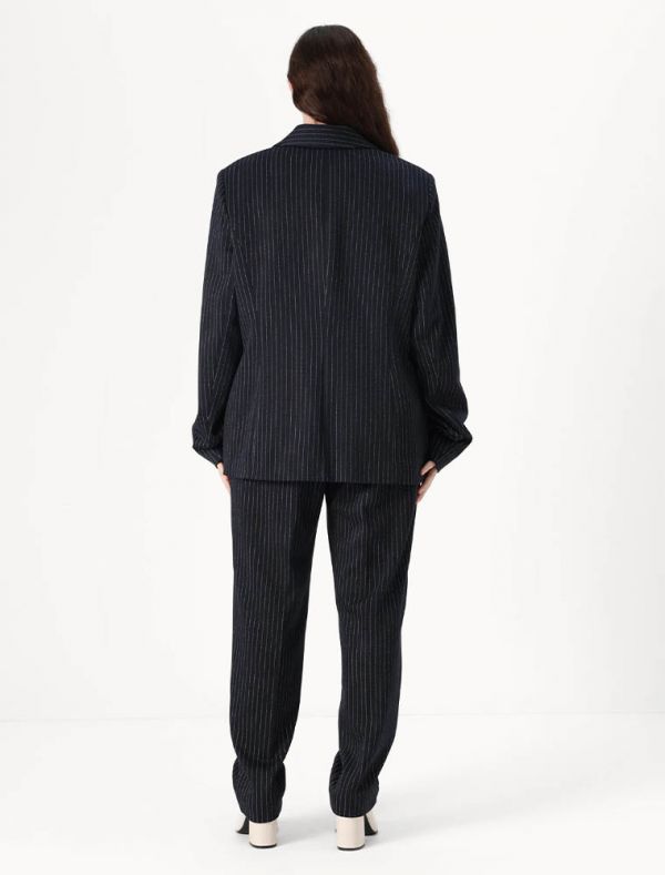 Giacca curvy Persona - blu