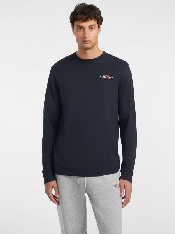 T-shirt manica lunga Guess Jeans - blu
